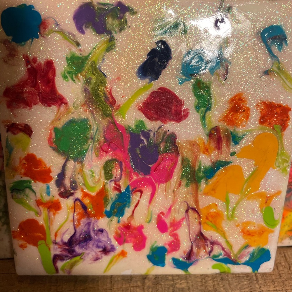 Flower tiles